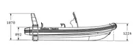 Rigid inflatable boat for sale