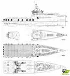 Wind farm service vessel for sale