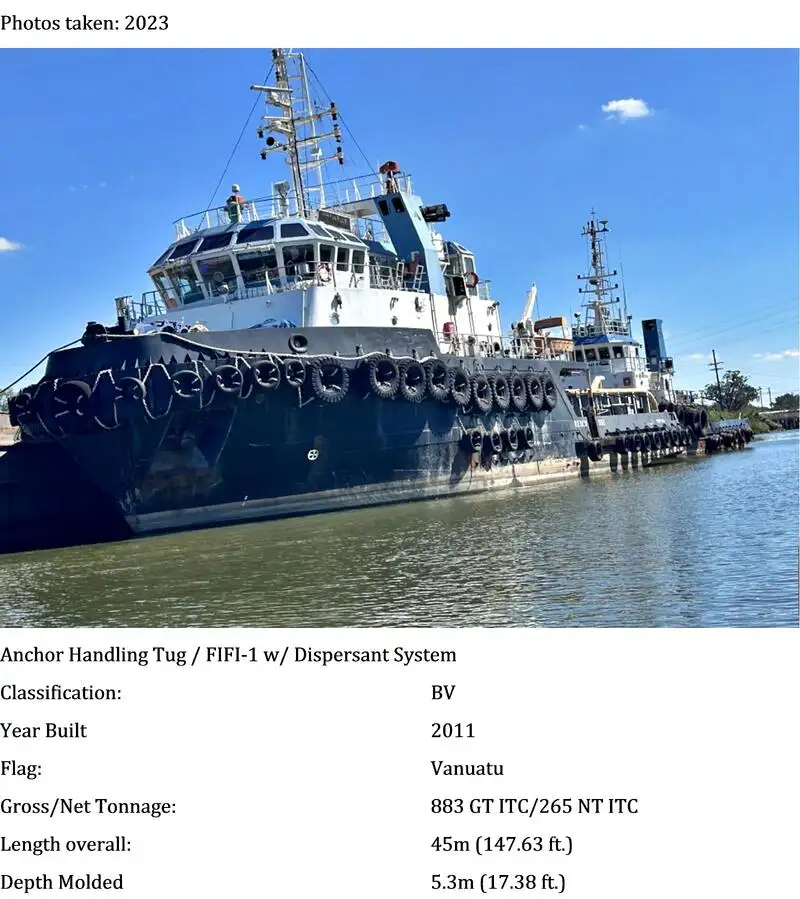 Towboat for sale