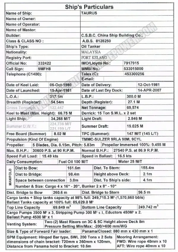 Oil/Chemical tanker for sale